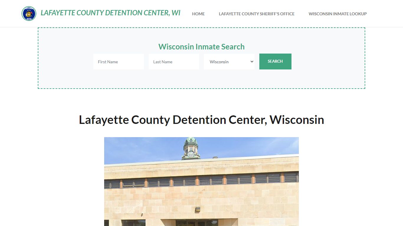 Lafayette County Detention Center, WI Inmate Roster, Offender Search